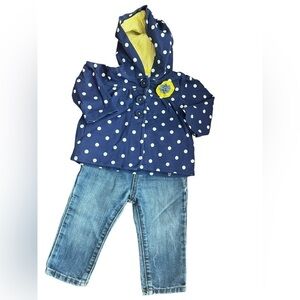 Bundle of Jacket and Denim Skinny Jeans Baby Toddler Girl Size 9-12 months